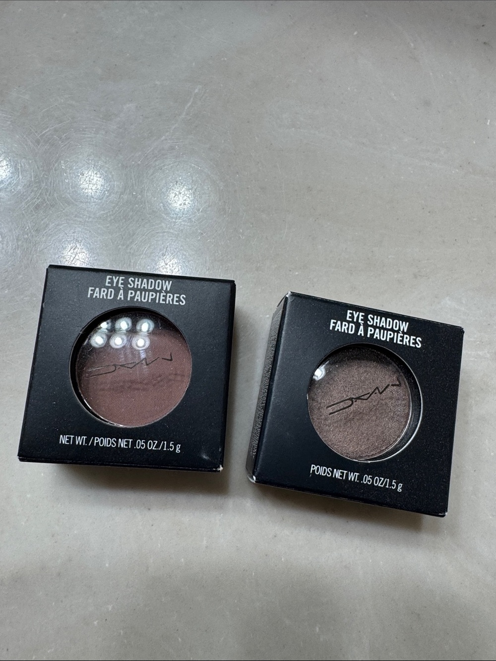 MAC Cosmetics 2 Eye Shadows — Haux Satin & Satin Taupe Frost